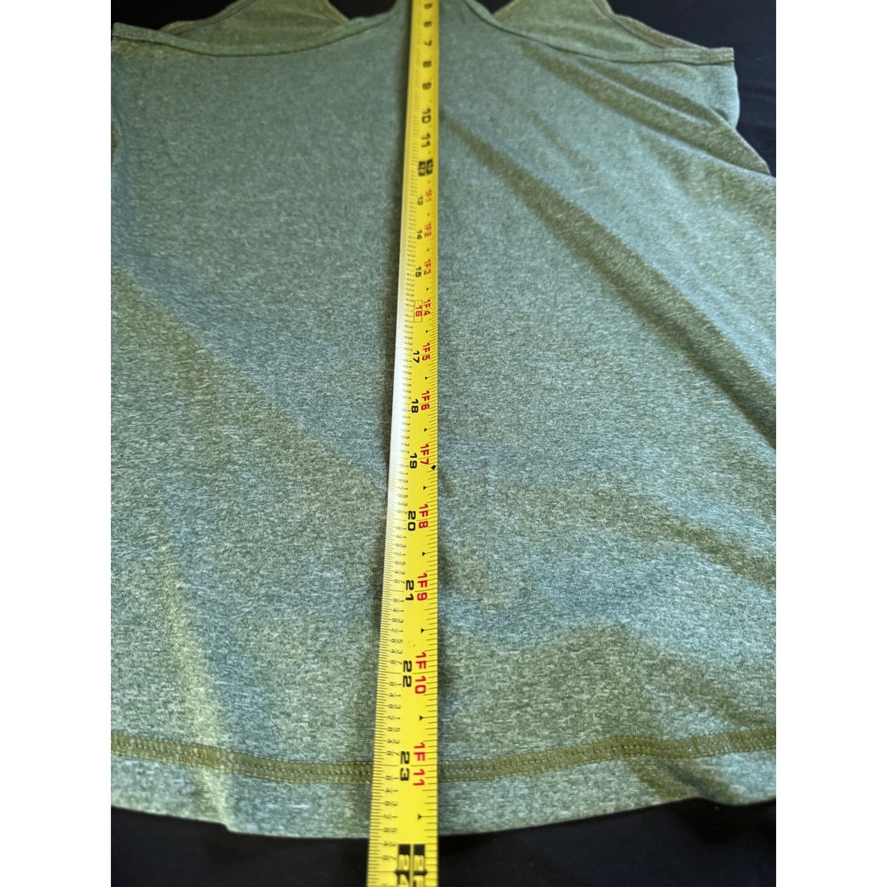 Cyzone Womens Racerback Athletic Tank Tops Set of 2 Heather Green Grey Small - Picture 5 of 5